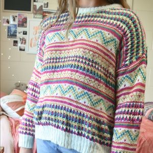 colorful fun fall sweater